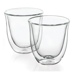 DeLonghi Double Walled Thermo Cappuccino Glasses, Set of 2