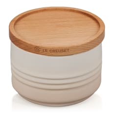 Le Creuset Small Stoneware Storage Jar with Wooden Lid
