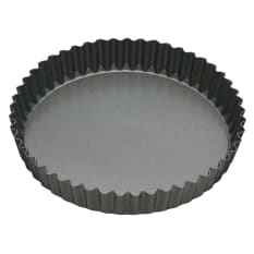 MasterClass Non-Stick Fluted Loose Base Round Quiche Tin