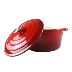 Round Cast Iron Enamel Casserole, 3.5L