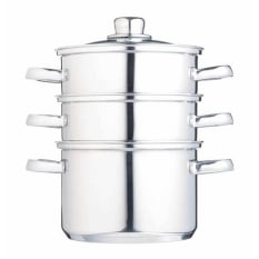 KitchenCraft Stainless Steel Three Tier Steamer