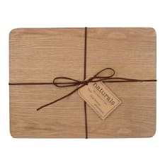 Creative Tops Naturals Rectangular Oak Veneer Placemats, Set of 4
