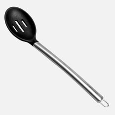 OXO Good Grips Silicone Slotted Spoon, us:one size, Peppercorn