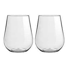Humble & Mash Plastic Outdoor White Wine Glasses, Set of 2