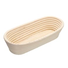 KitchenCraft Home Made Oval Loaf Proving Basket, 27cm