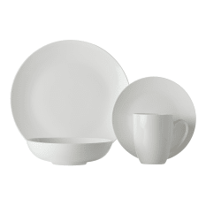 Maxwell & Williams White Basics Fitzrovia Coupe Dinner Set, 16-Piece