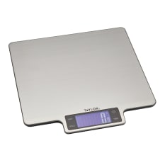 Taylor Pro Large Platform Stainless Steel Digital Kitchen Scale, 10kg