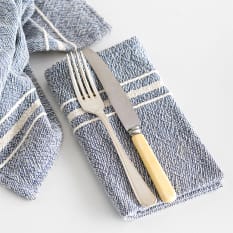 Barrydale Hand Weavers Contemporary Variegated Striped Napkins, Set of 4