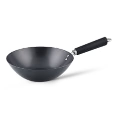 Ken Hom Excellence Non-Stick Carbon Steel Wok with Phenolic Handle