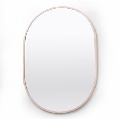 Native Decor Birch Framed Pod Mirror