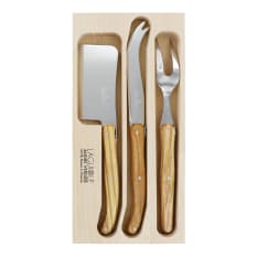 Laguiole by Andre Verdier Cheese Set with Fork, Set of 3