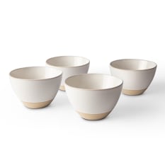 Home Essentials Organic Stoneware Bowls, Set of 4