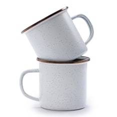 Barebones Enamel Cups, Set of 2