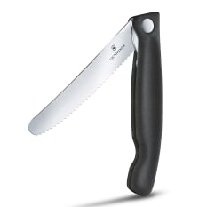 Victorinox Swiss Classic Round Foldable Serrated Paring Knife, 11cm