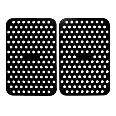 Creative Cooking Rectangular Silicone Airfryer Liner, Set of 2