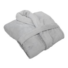 Club Classique Light Grey Unisex Fleece Bathrobe