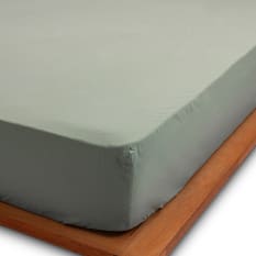 Thread Office Sage Washed Cotton Fitted Sheet