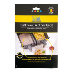 NoStik Reusable Dual Basket Airfryer Liners, Set of 4