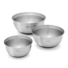 Brabantia Matte Stainless Steel Mixing Bowls, Set of 3