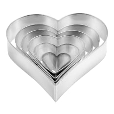 Tescoma Heart Shaped Cookie Cutters, Set of 6