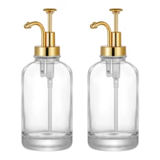 Trendz Of Today Glass Syrup Pump Bottles, Set of 2