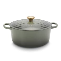 Le Creuset Thyme Signature 6.7 Litre Round Cast Iron Casserole, 28cm