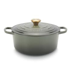Le Creuset Thyme Signature 4.2 Litre Round Cast Iron Casserole, 24cm