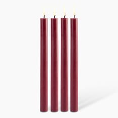 Okra Candle Traditional Dinner Candles, Set of 4
