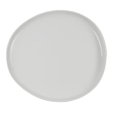 Omada Irregular Porcelain Dinner Plates, Set of 4