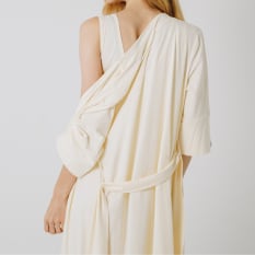 The T Shirt Bed Company The Maxi Gown in Mylk