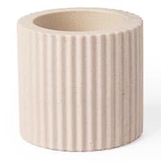 Alkaline Small Ribbed Candle Holder