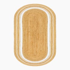 Thread Office Oval Braided Jute Rug, 200cm x 300cm