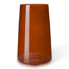 Thread Office Brown Glass Vase