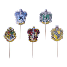 PME Harry Potter Hogwarts Crests Cake Toppers, Pack of 15
