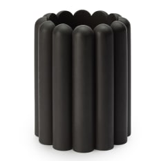 Alkaline Rounded Ribbed Toothbrush Holder