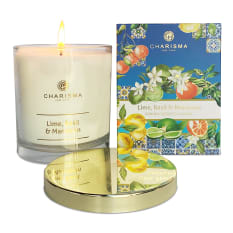 Charisma Candles Lime, Basil & Mandarin Scentscapes Luxury Candle, 250g