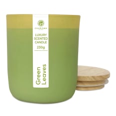 Charisma Candles Green Leaves Serenity Luxury Scented Candle, 230g