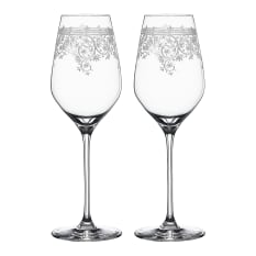 Spiegelau Crystal Arabesque White Wine Glasses, Set of 2