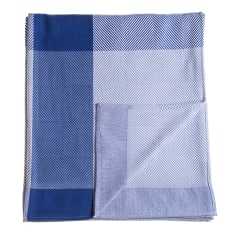 Aranda Midnight & Overcast Sky Geometry Protea Throw, 200cm x 240cm