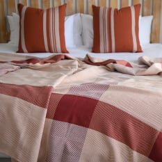 Aranda Garnet & Canyon Geometry Protea Throw, 200cm x 240cm