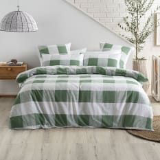 Linen House Moss Alec Duvet Cover Set