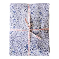 India Ink Delicate Paisley Blue Tablecloth