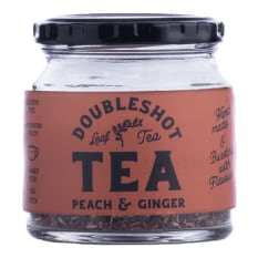 Doubleshot Coffee & Tea Premium Loose Leaf Peach & Ginger Green Rooibos Tea, 50g
