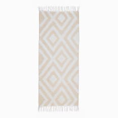 Thread Office Natural Diamond Bath Mat, 60cm x 140cm