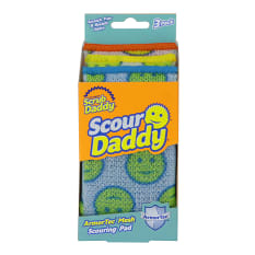 Scrub Daddy Scour Daddy Multi-Colour Scour Pads, Pack of 3