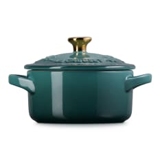 Le Creuset Holly Mini Stoneware Round Cocotte, 10cm