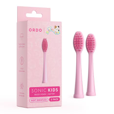 Ordo Sonic Kids Brush Heads for Squishmallows Auggie Battery Toothbrush, Pack of 2