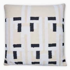 Thread Office Maze Embroidery Scatter Cushion with Feather Blend Inner, 60cm x 60cm