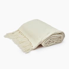 Thread Office Ivory Boucle Throw, 180cm x 200cm