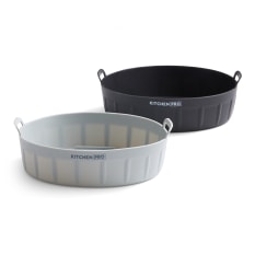 Kitchen Pro Swift Round Silicone Airfryer Inserts, Set of 2